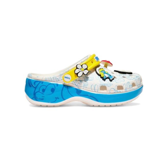 Zuecos Crocs The Smurfs Platform