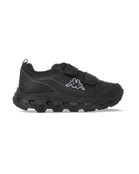 Kappa Grafton Scarpe da ginnastica Unisex - Bambini e ragazzi, Nero (black/lime), 28 EU